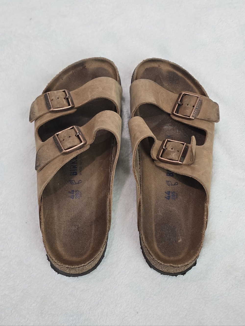 Men's Birkenstock Sandals Arizona Classic Comfort Brown Slides Shoes Size 11 - Picture 6 of 7